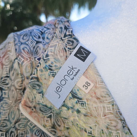 NEW Short Sleeve Dress Size M Pastel Contemporary Minimalist Colorful Feminine - Picture 7 of 12